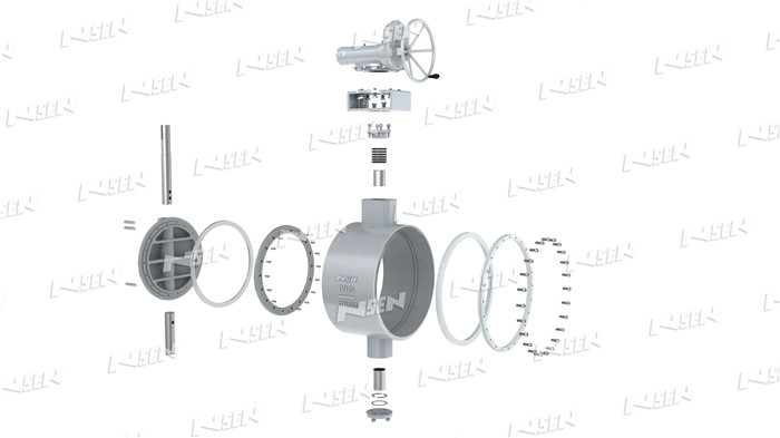 Kim loại để van kim loại bướm ghế có thể thay thế NSEN cấu trúc